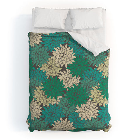 Holli Zollinger Flora Minted Duvet Cover